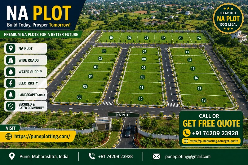 NA Plot N10 | 2464 sq.ft Compact Premium Plot in Pirangut Paud Road Township @ ₹1.60 Cr