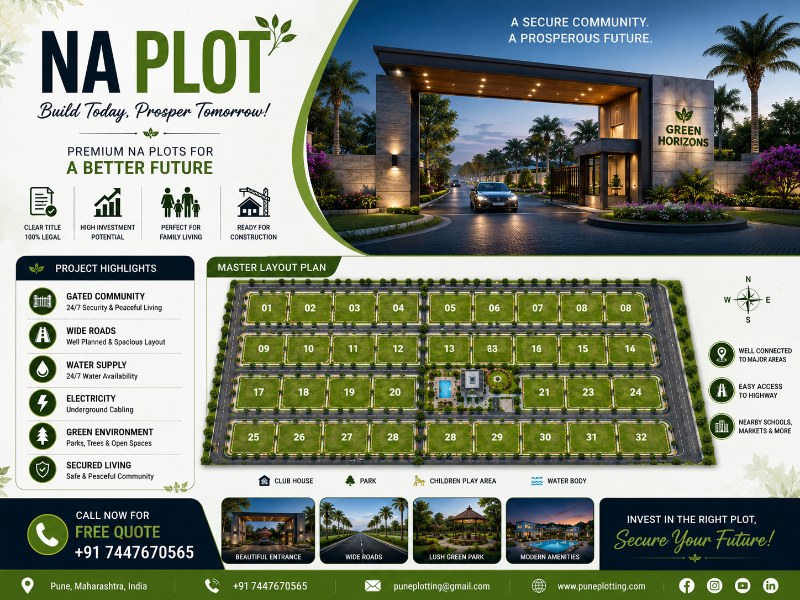 4000 Sq.Ft. West Plot | 105-Acre Hillside Township | East Pune