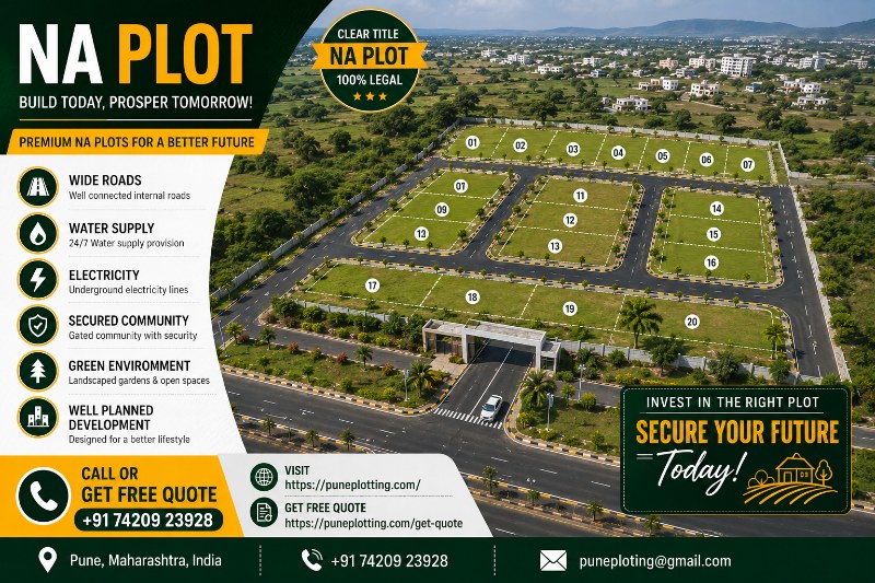 3500 Sq.Ft. Corner-Eligible Plot | Purandar Airport 20 Mins | ₹2.1 Cr | Pune