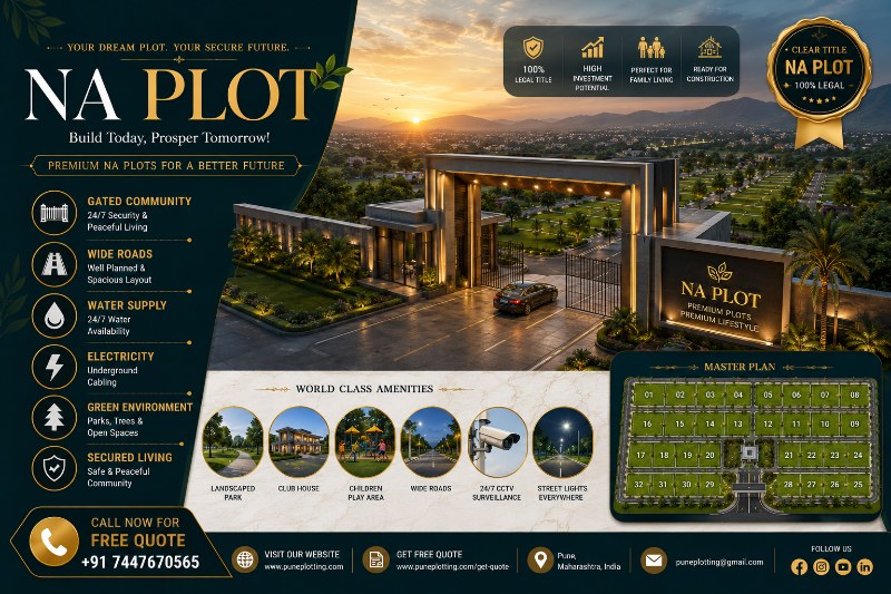 5500 Sq.Ft. Hillside Villa Plot | 600+ Acre Forest Reserve | ₹3.3 Cr | Pune