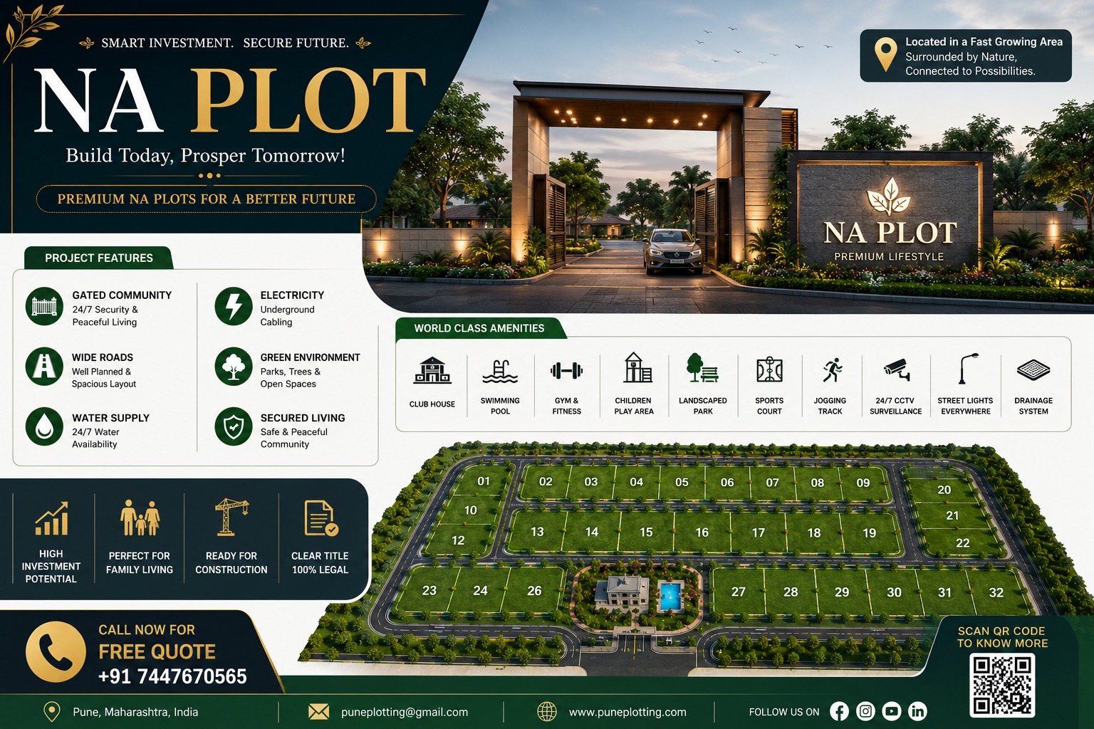 Premium 3500 Sq.Ft. Plot | Private Dam & Forest Views | ₹2.1 Cr | Saswad Road Pune