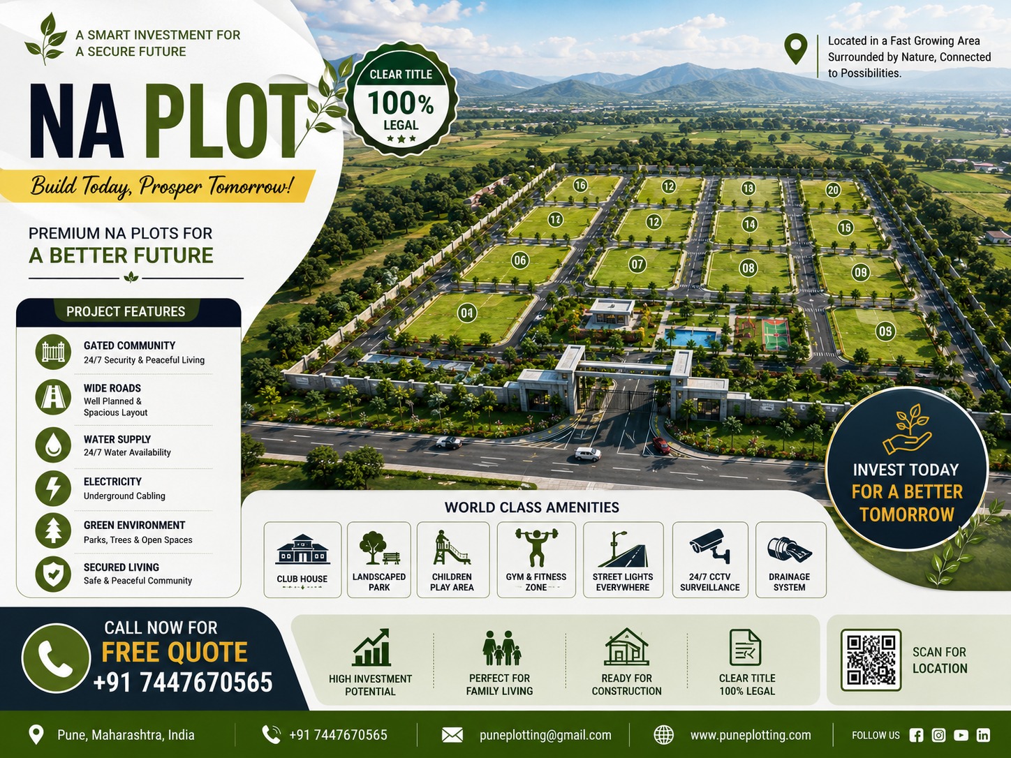 2000 Sq.Ft. South-East-Facing Villa Plot | ₹1.2 Cr | Hadapsar–Saswad Road, Pune
