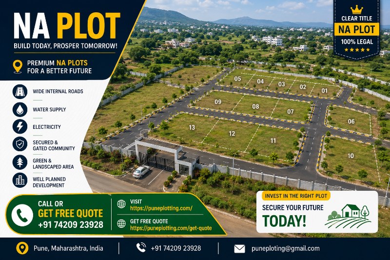 Premium Plots – Plot 4 | 3,229 Sq.Ft. East Facing | ₹3,800/Sq.Ft. | Sahyadri Hills Mulshi Pune