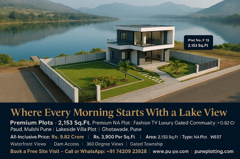 Premium Plots – 2,153 Sq.Ft. Premium NA Plot | Fashion TV Luxury Gated Community | ₹0.82 Cr | Paud, Mulshi Pune