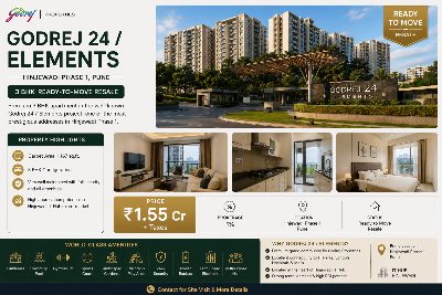 007 – Godrej 24 Elements | 2 BHK | 820 Sq.Ft. Carpet | Hinjewadi Phase 1, Pune | Ready to Move