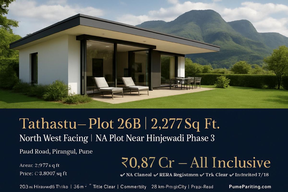 Premium Plots – Plot 26B | 2,277 Sq.Ft. North West Facing | NA Plot Near Hinjewadi Phase 3