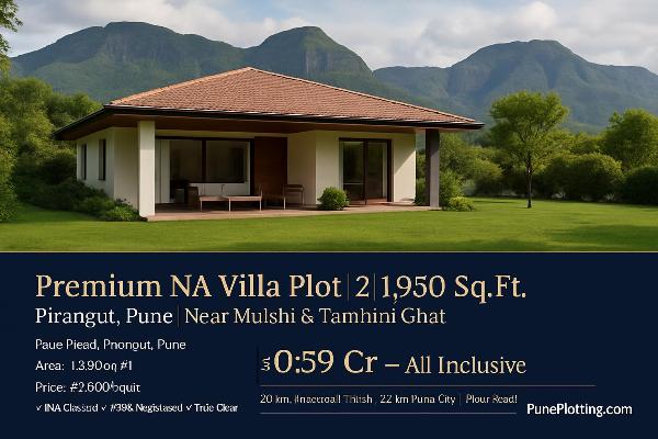 Premium NA Villa Plot 2 | 1,950 Sq.Ft. | Pirangut, Pune | Near Mulshi & Tamhini Ghat