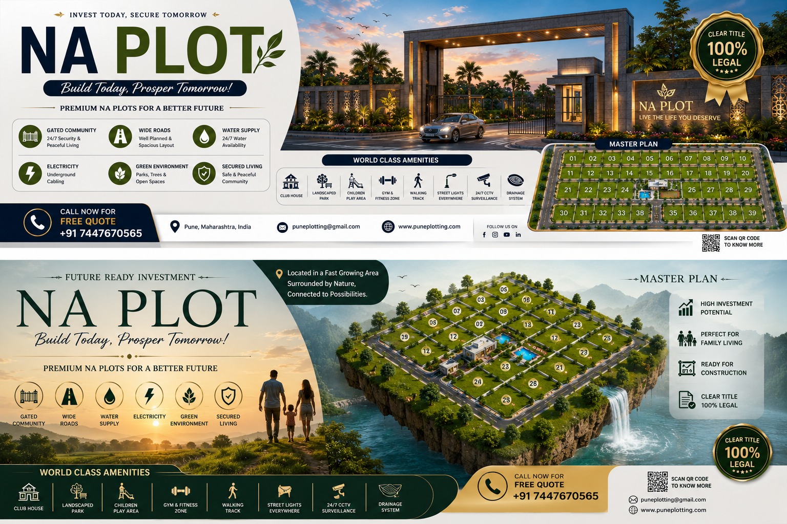 Luxury NA Villa Plot R4-29 | 2,400 Sq.Ft. | Kaleidoscope Township | 7 Min Chandani Chowk